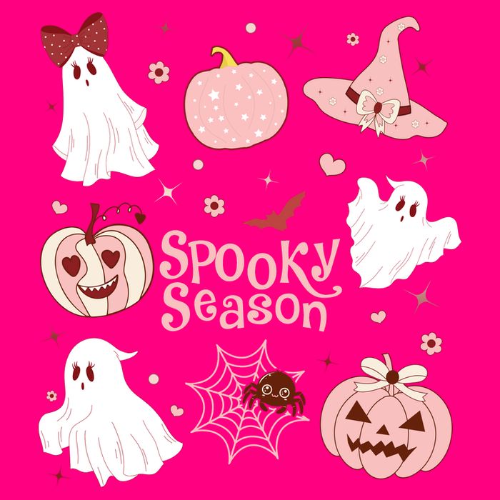 Cute Coquette Spooky Season Women's V-Neck T-Shirt