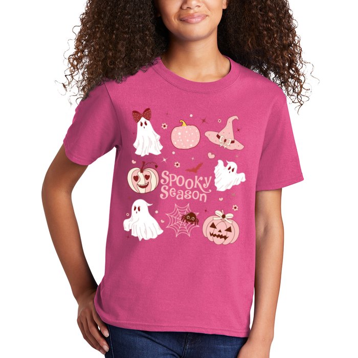 Cute Coquette Spooky Season Kids T-Shirt