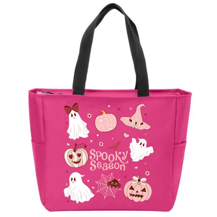 Cute Coquette Spooky Season Zip Tote Bag