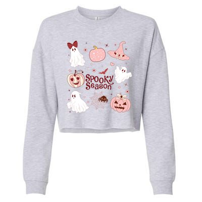 Cute Coquette Spooky Season Cropped Pullover Crew