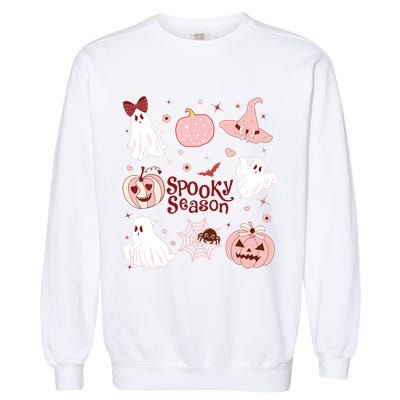 Cute Coquette Spooky Season Garment-Dyed Sweatshirt