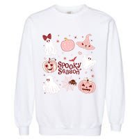 Cute Coquette Spooky Season Garment-Dyed Sweatshirt
