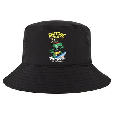 Cool Crocodile Surfing Cool Comfort Performance Bucket Hat