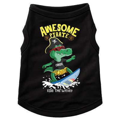 Cool Crocodile Surfing Doggie Tank