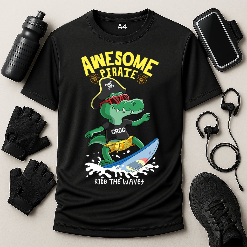 Cool Crocodile Surfing Performance Shirt