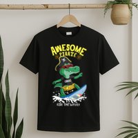 Cool Crocodile Surfing T-Shirt