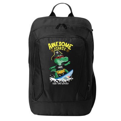Cool Crocodile Surfing City Backpack