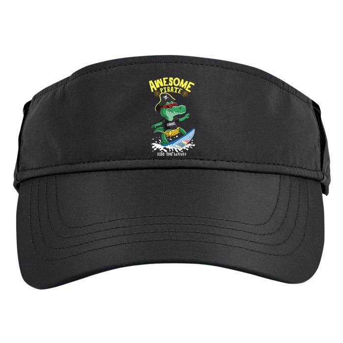 Cool Crocodile Surfing Adult Drive Performance Visor