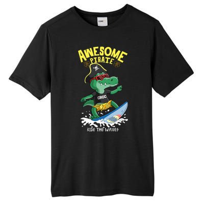 Cool Crocodile Surfing Tall Fusion ChromaSoft Performance T-Shirt