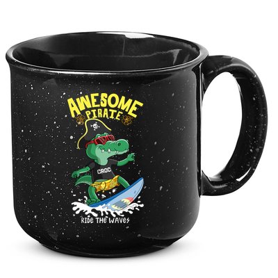 Cool Crocodile Surfing 15oz Campfire Ceramic Mug