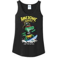 Cool Crocodile Surfing Ladies Essential Tank