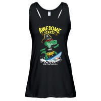 Cool Crocodile Surfing Ladies Essential Flowy Tank
