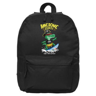 Cool Crocodile Surfing 16 in Basic Backpack