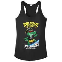 Cool Crocodile Surfing Ladies PosiCharge Competitor Racerback Tank
