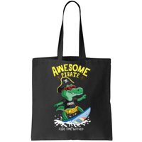 Cool Crocodile Surfing Tote Bag