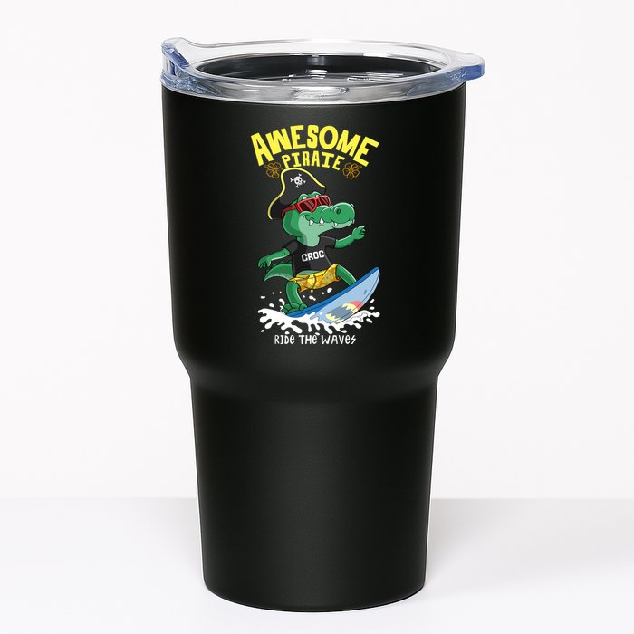 Cool Crocodile Surfing Tumbler