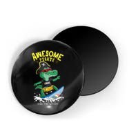 Cool Crocodile Surfing Magnet