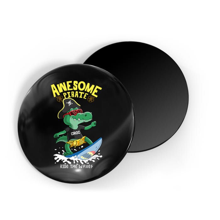 Cool Crocodile Surfing Magnet