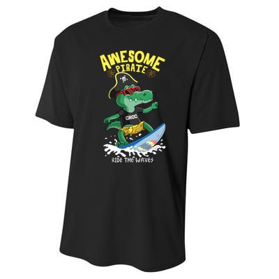 Cool Crocodile Surfing Performance Sprint T-Shirt