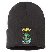 Cool Crocodile Surfing Sustainable Knit Beanie