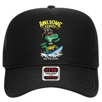 Cool Crocodile Surfing Trucker Hat