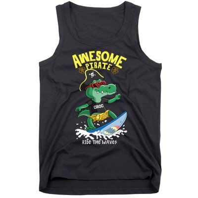 Cool Crocodile Surfing Tank Top