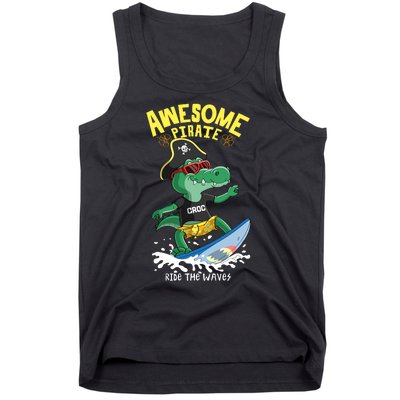 Cool Crocodile Surfing Tank Top