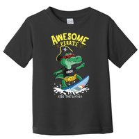 Cool Crocodile Surfing Toddler T-Shirt