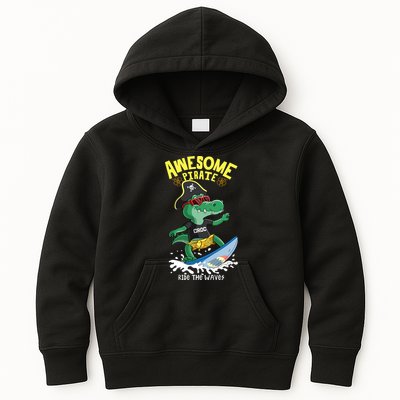 Cool Crocodile Surfing Kids Hoodie