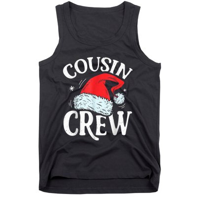 Cousin Crew Santa T shirt Christmas Family Matching Pajamas Tank Top