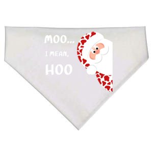 Christmas Cow Santa Moo I Mean Hoo Funny Family Matching Gift USA-Made Doggie Bandana