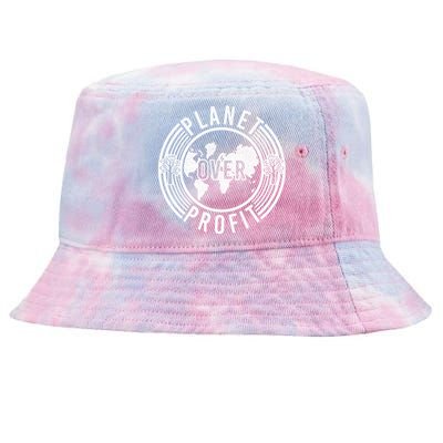 Climate Change Save The World Go Green Waste Aget Gift Tie-Dyed Bucket Hat