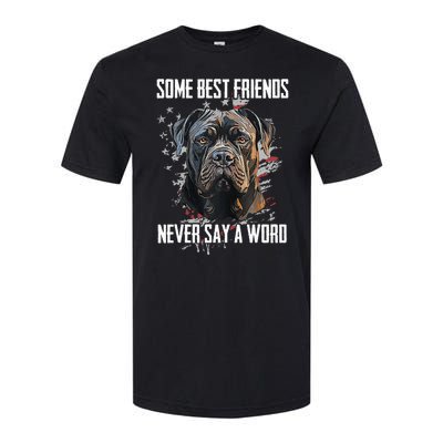 Cane Corso Some Best Friends Never Say A Word Softstyle CVC T-Shirt