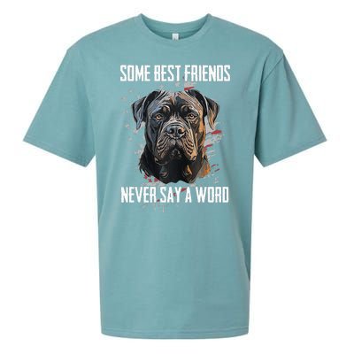 Cane Corso Some Best Friends Never Say A Word Sueded Cloud Jersey T-Shirt