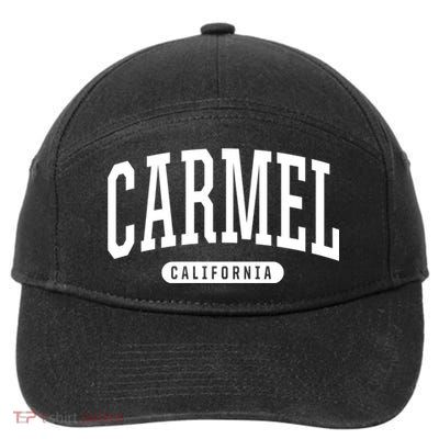 Carmel California Souvenirs & Gifts College Style Carmel California Souvenir Gif 7-Panel Snapback Hat