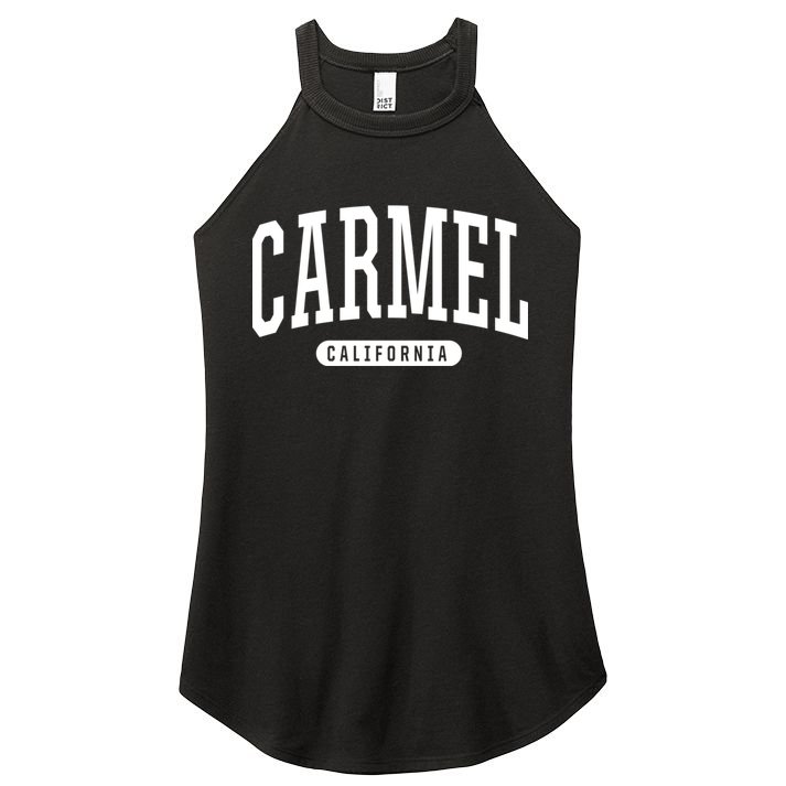 Carmel California Souvenirs & Gifts College Style Carmel California Souvenir Gif Women's Perfect Tri Rocker Tank