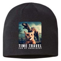 Crazy Cat Selfie Run Time Travel Can Be Dangerous Cat Love Sustainable Beanie