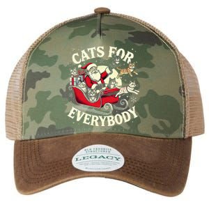 Christmas Cat Santa Cat Lover Christmas Cats For Everybody Legacy Tie Dye Trucker Hat