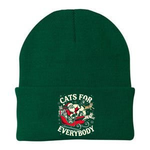 Christmas Cat Santa Cat Lover Christmas Cats For Everybody Knit Cap Winter Beanie