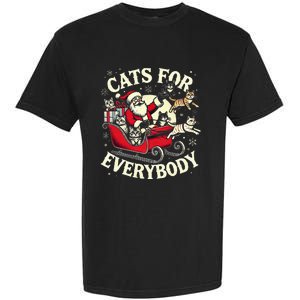 Christmas Cat Santa Cat Lover Christmas Cats For Everybody Garment-Dyed Heavyweight T-Shirt