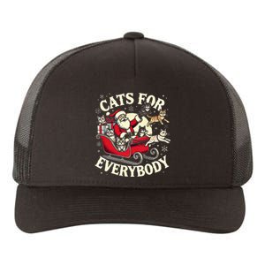 Christmas Cat Santa Cat Lover Christmas Cats For Everybody Yupoong Adult 5-Panel Trucker Hat