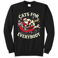 Christmas Cat Santa Cat Lover Christmas Cats For Everybody Sweatshirt