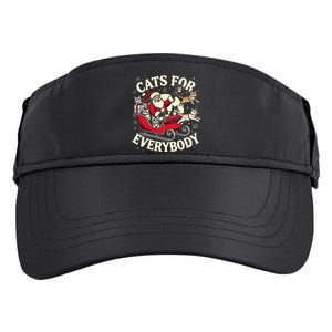 Christmas Cat Santa Cat Lover Christmas Cats For Everybody Adult Drive Performance Visor