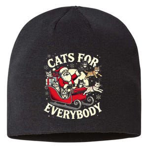 Christmas Cat Santa Cat Lover Christmas Cats For Everybody Sustainable Beanie