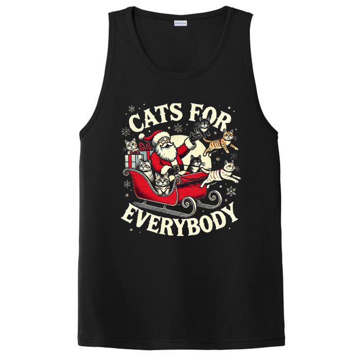 Christmas Cat Santa Cat Lover Christmas Cats For Everybody PosiCharge Competitor Tank