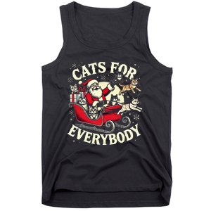 Christmas Cat Santa Cat Lover Christmas Cats For Everybody Tank Top