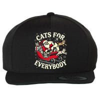 Christmas Cat Santa Cat Lover Christmas Cats For Everybody Wool Snapback Cap