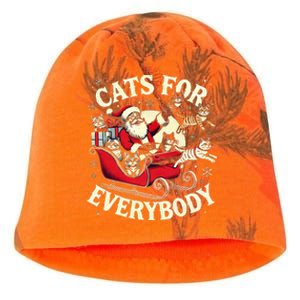 Christmas Cat Santa Cat Lover Christmas Cats For Everybody Kati - Camo Knit Beanie