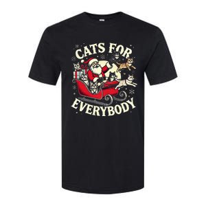 Christmas Cat Santa Cat Lover Christmas Cats For Everybody Softstyle CVC T-Shirt