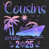 Cousins Cruise Ship Matching Cousins Trip 2025 Vacation Tank Top 7 Panel Mesh Trucker Snapback Hat